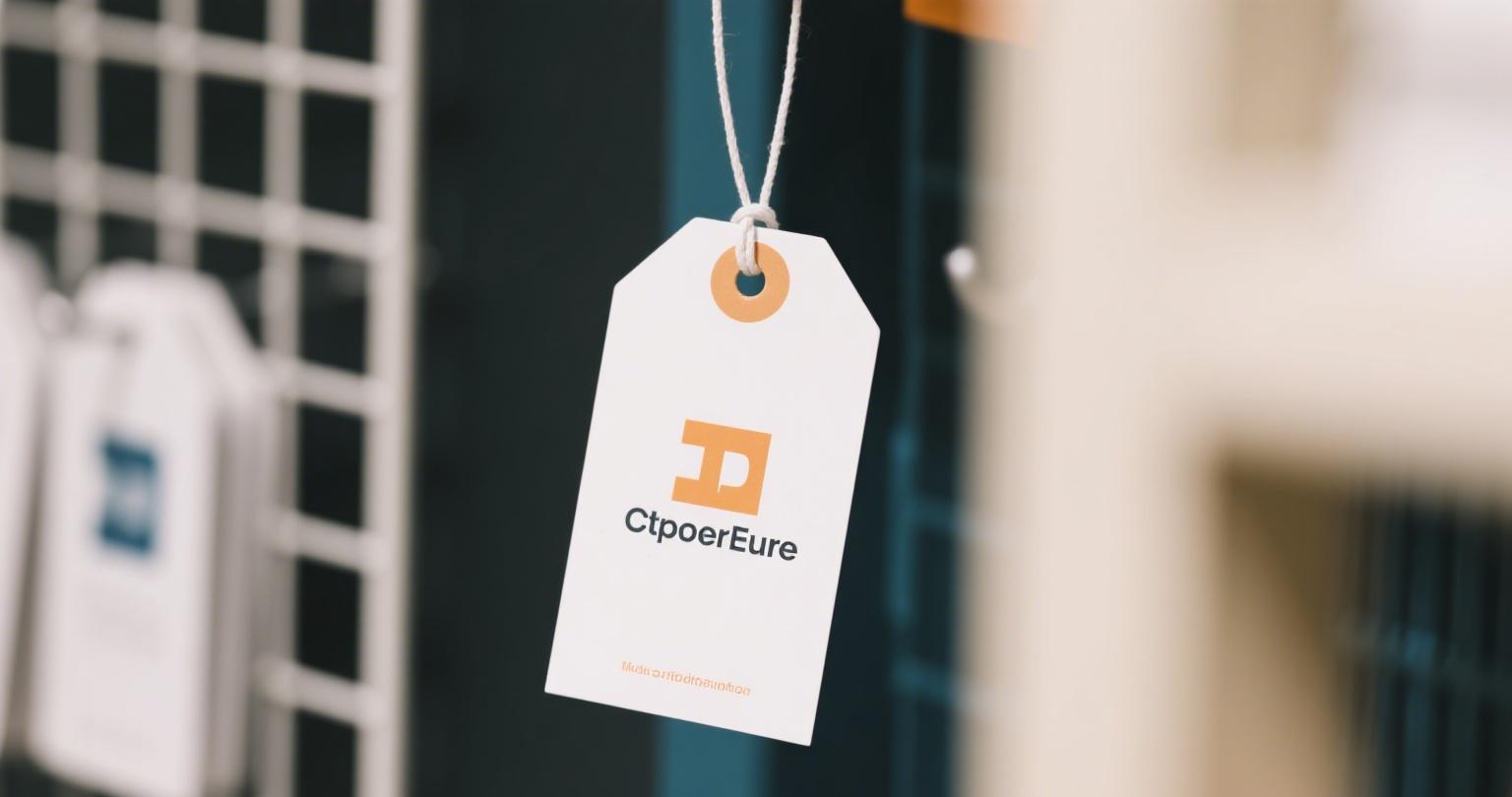 Convenient adhesive hang tags offer practical and customizable branding